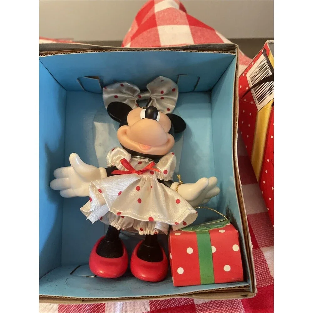 Vintage 1998 Dressing Pretty Minnie Mouse 6” Disney Doll by MATTEL Org Box